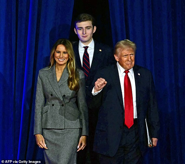 Melania Trump has been furiously mocked online after admitting she would split her time between the White House and New York City to care for her 18-year-old son Barron