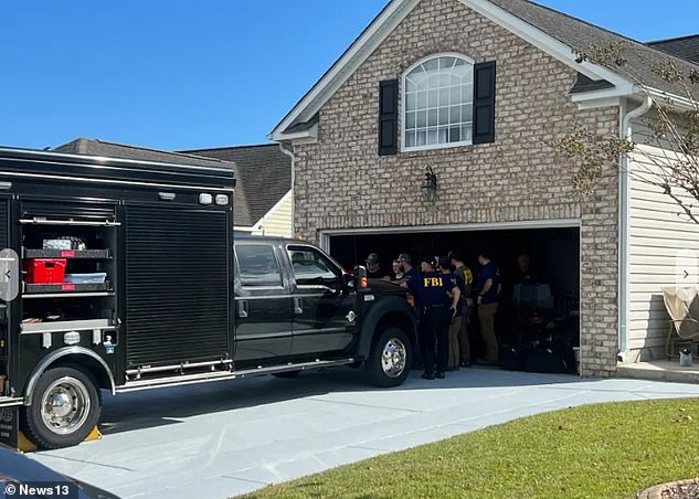 FBI agents raid John Paul Miller's Myrtle Beach home Friday, six months after his wife Mica committed suicide