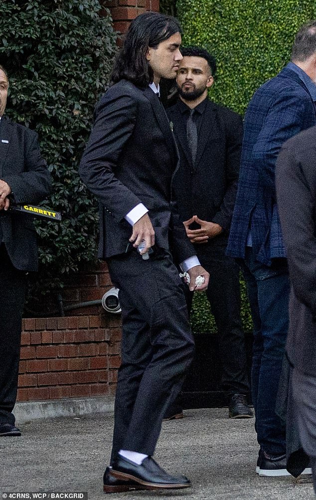 Michael Jackson's son, Deken, 22, (aka Bigi) made a rare appearance while attending a memorial service for his late uncle, Tito Jackson, held Tuesday at the Jackson family home in Encino.