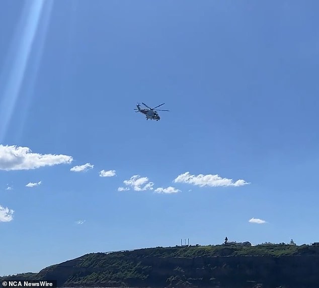 Helicopters were deployed in the search which saw the man found hypothermic on a beach in Swansea and taken to John Hunter Hospital