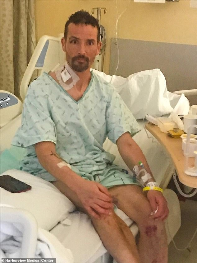 Hiker Michael Knapinski of Washington (pictured), who was dramatically rescued from Mount Rainier National Park after being considered 'dead' for 45 minutes, has now been charged with murder