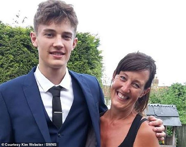 William Horley was just 17 when he accidentally overdosed on the painkiller Tramadol in 2018. Pictured with mother Kim Webster