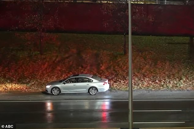 A 32-year-old woman died early Saturday morning after jumping out of a moving Uber on a busy New York City freeway. (Pictured: the scene after she died)