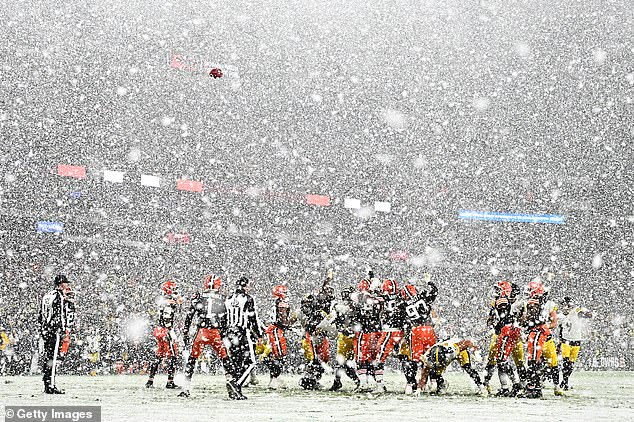 In this photo by Jason Miller of Getty Images, Pittsburgh's Chris Boswell meets on the 28th