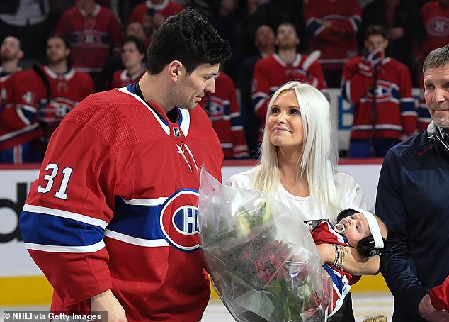 The wife of NHL star Carey Price has taken a swipe at Kamala Harris ahead of the election