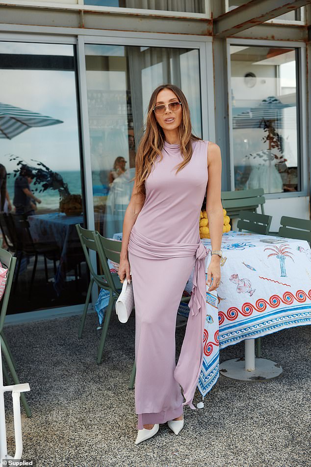 Nadia Bartel looked stunning as she attended the Soda x Rozalia launch event in Melbourne on Sunday