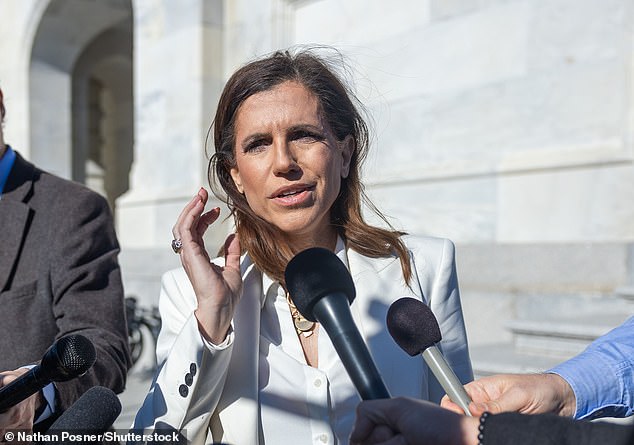 Representative Nancy Mace spoke to reporters at the U.S. Capitol on Nov. 21. She said 'trantifa' wants to kill her as she pushes to ban trans women from women's toilets in escalating bathroom debate