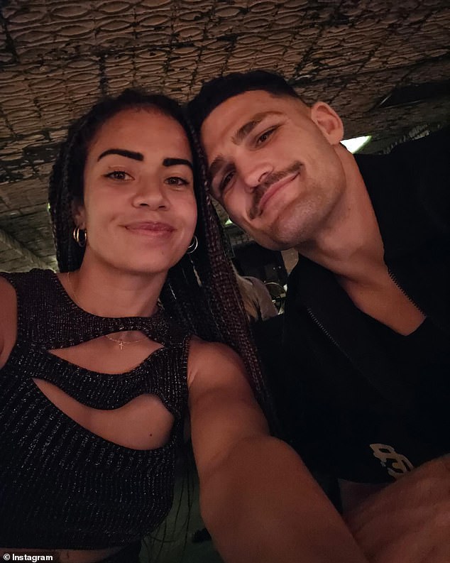 Mary Fowler and Nathan Cleary are half a world apart a year after their romance went public, but they have both posted memories of the time they spent together when he visited her in England after the NRL grand final (pictured)