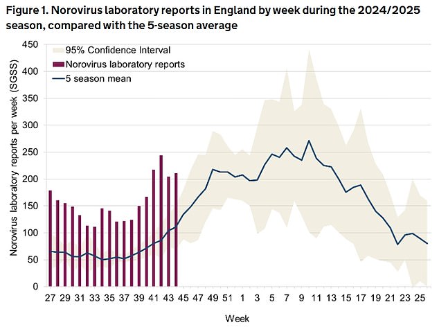 Some 416 laboratory-confirmed reports have been recorded in England in the past two weeks. This is an increase from 216 for the same two weeks in 2019