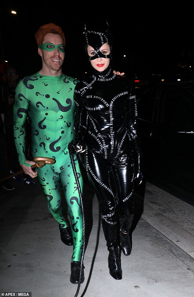 This newly engaged Hollywood couple looked unrecognizable as they channeled their inner villains for Kendall Jenner's Halloween party on Thursday night