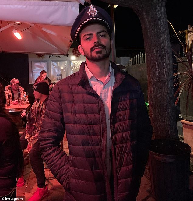 Virk (pictured) is alleged to have sparked a large-scale incident in which dozens of police officers surrounded and searched the grounds of the NSW Parliament on Thursday.