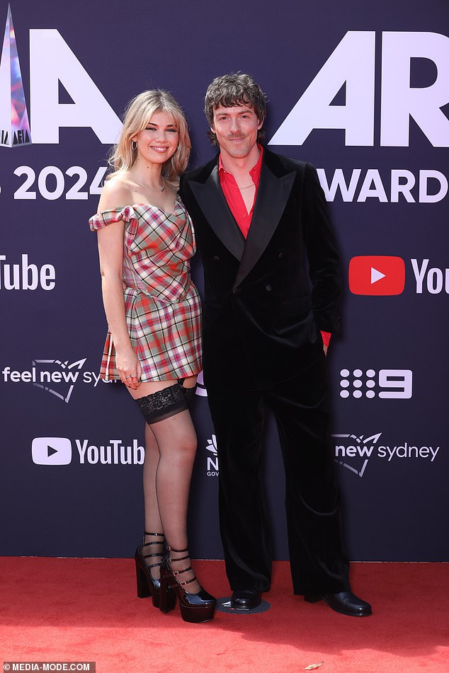 Nova presenter Tim Blackwell and his new girlfriend Lizzie Baxter made their official red carpet debut at the 2024 ARIA Awards on Wednesday