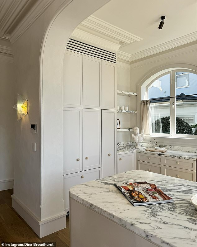 One striking shot highlighted the beautiful arched windows and doors that frame breathtaking views of Sydney Harbour