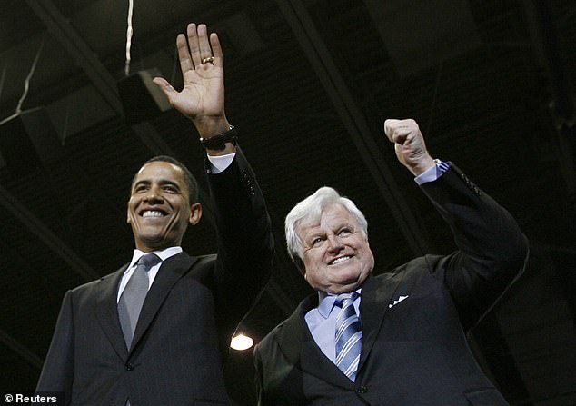 Then-presidential candidate Obama with Senator Ted Kennedy in 2008. A Politico report that has recently resurfaced says that after Obama was first elected, RFK Jr. was considering heading the EPA, which “would please both Senator Hillary Rodham Clinton and Senator Edward M. Kennedy. .' Ultimately, Kennedy never got the nomination