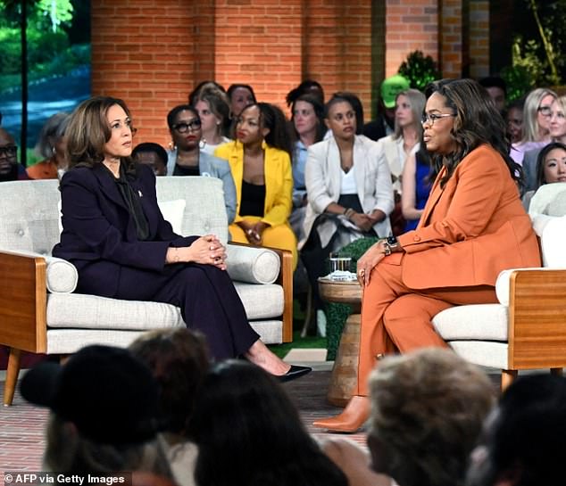 Kamala Harris joined Oprah at a Unite for America livestream rally in Michigan in September