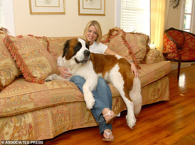 Pam Bondi, 59, was involved in a custody battle over her adopted St. Bernard dog in 2005, following Hurricane Katrina