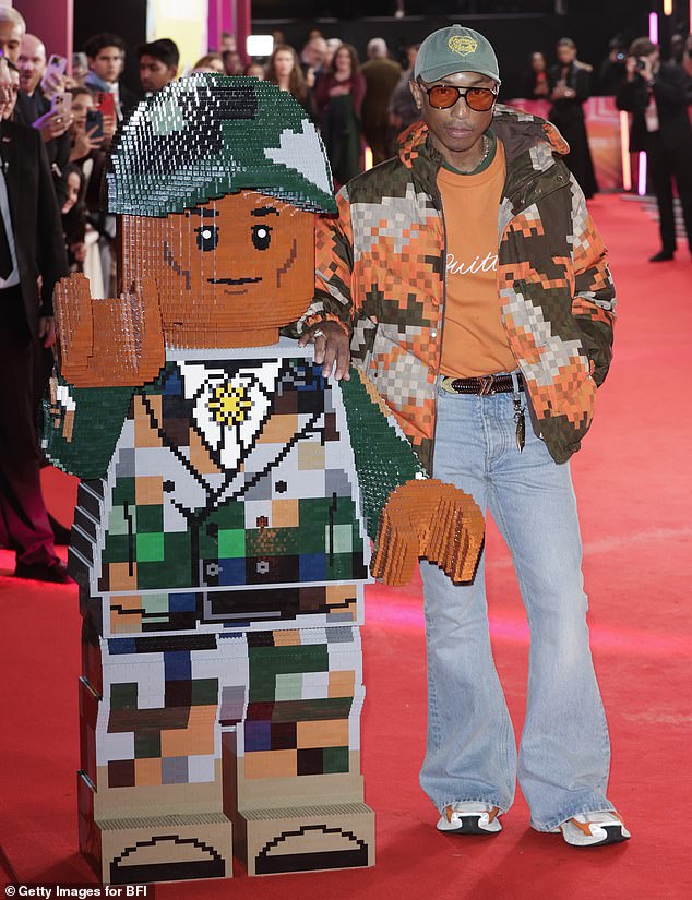 Pharrell was on the show to promote his new biopic Piece By Piece, which tells the story of his rise to fame in Lego form