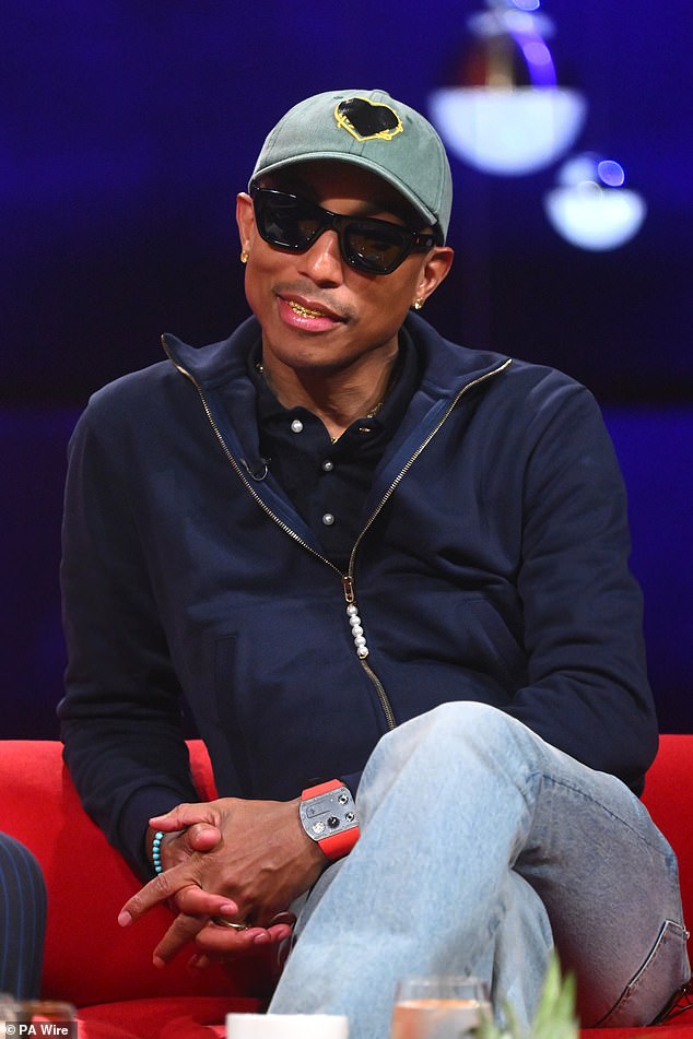 Pharrell Williams was criticized by viewers of The Graham Norton Show on Friday for his outfit choice