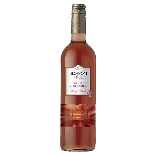 A 75cl bottle of Blossom Hill White Zinfandel had an alcohol content of 11 percent two years ago and cost £5.25