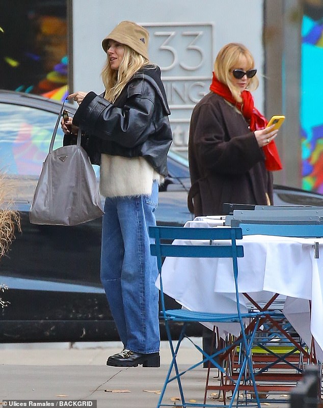 Pregnant Jennifer Lawrence went to lunch with girlfriend Sienna Miller in New York City on Sunday