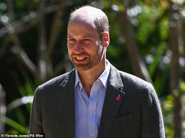 Prince William this morning at the Kirstenbosch National Botanical Garden in Cape Town