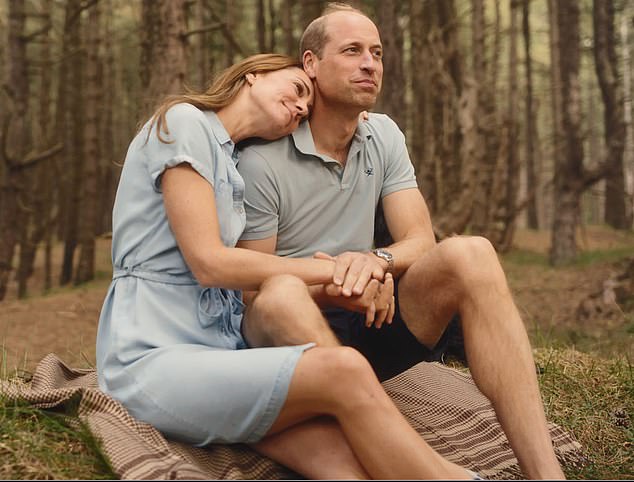 According to Prince William (pictured with his wife Catherine), he has had the most difficult year of his life