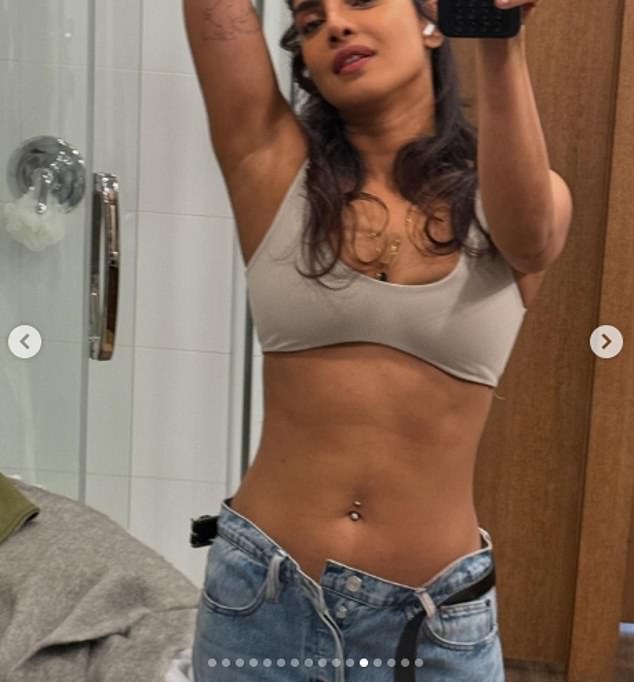 Priyanka Chopra took the rare step of showing off her body on Instagram on Tuesday. The Quantico actress was seen in an earth-toned bra that showed off her chest and ripped abs