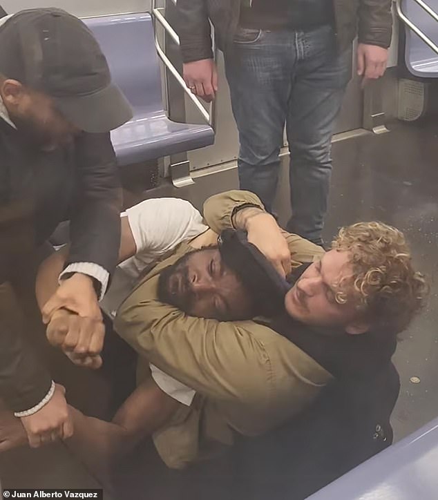 A subway passenger filmed the moment Penny put Neely in a fatal chokehold in May 2023