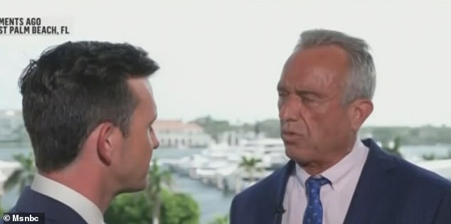 Robert F Kennedy Jr. got into a fiery on-air argument with an NBC reporter over his calls for the removal of fluoride from the US water supply