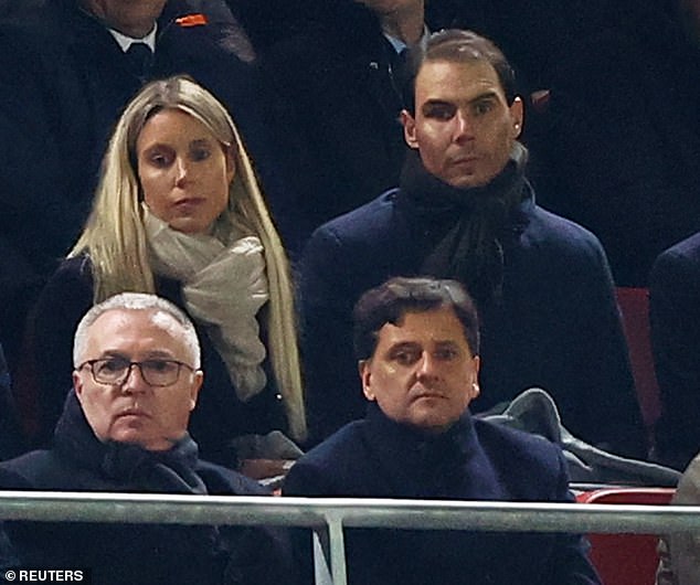 Rafael Nadal took his place at Anfield on Wednesday to cheer on Real Madrid against Liverpool