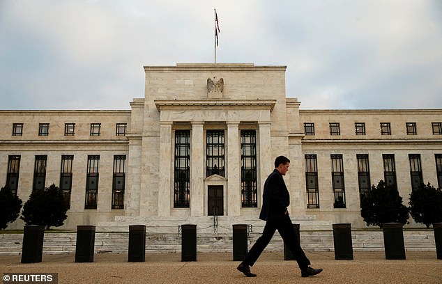 Election call: The US Federal Reserve (pictured) will announce its next monetary policy decision on Thursday, although it may still be uncertain whether Donald Trump or Kamala Harris won