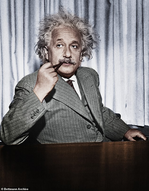 A remarkable collection of love letters from Albert Einstein (pictured) to his first wife, revealing his raunchy side, has been put up for sale for £1 million