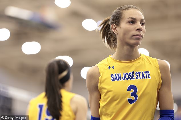 Blaire Fleming #3 of the San Jose State Spartans looks on during a recent game