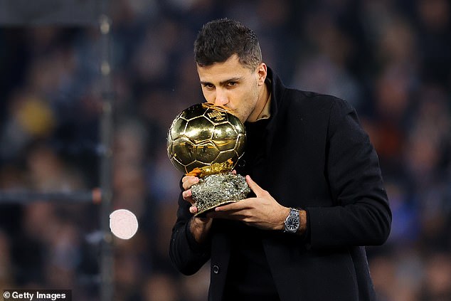 Rodri was recently crowned the world's best player after winning the Ballon d'Or title