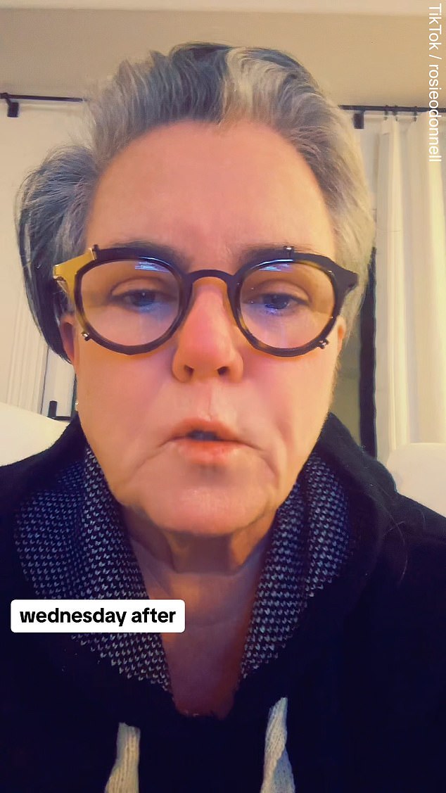 Rosie O'Donnell used TikTok to share her anger after Trump's election victory