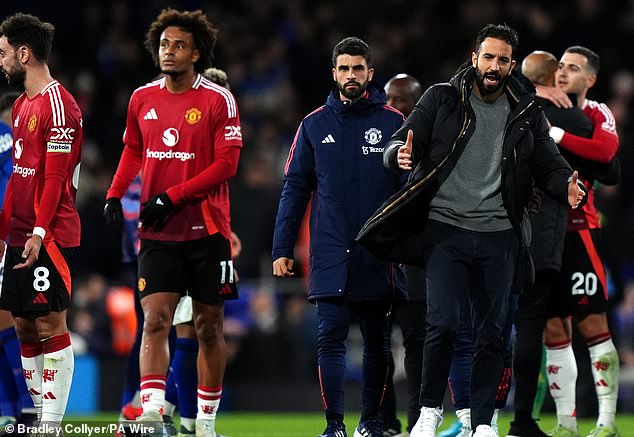 Ruben Amorim urged his team to show their appreciation to Man United's traveling fans