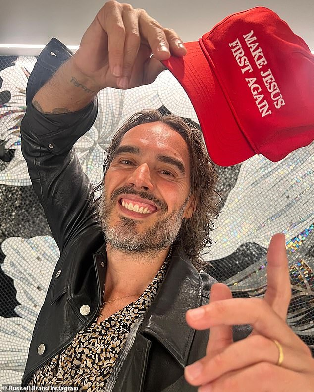 Russell Brand has taken his family on a lavish getaway to Disney World in Florida – as the Crown Prosecution Service considers charging him over historic sex abuse allegations