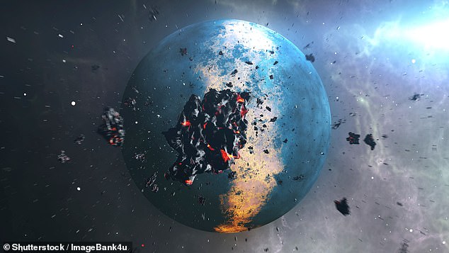 The idea of ​​a deadly asteroid crashing into Earth might sound like the plot of the latest science fiction blockbuster. But according to NASA, it could become a reality, putting the odds of a deadly asteroid hitting Earth in any given year at about one in 300,000 (stock image)