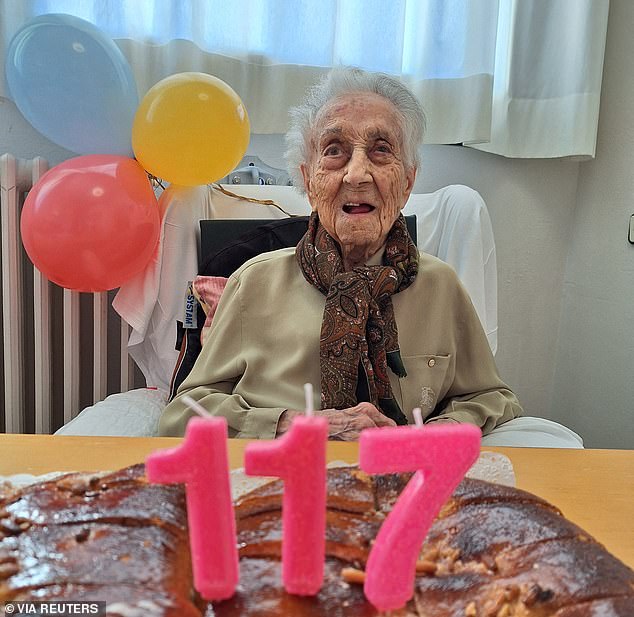 Maria Branyas Morera, the world's oldest person, celebrated her 117th birthday in March