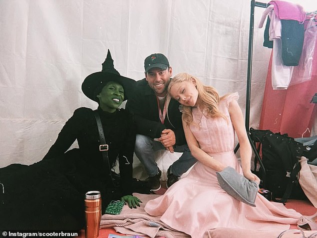 Ariana Grande's former manager Scooter Braun heaped praise on the singer's performance as Glinda in Wicked: Part 1 in a gushing social media post on Saturday.