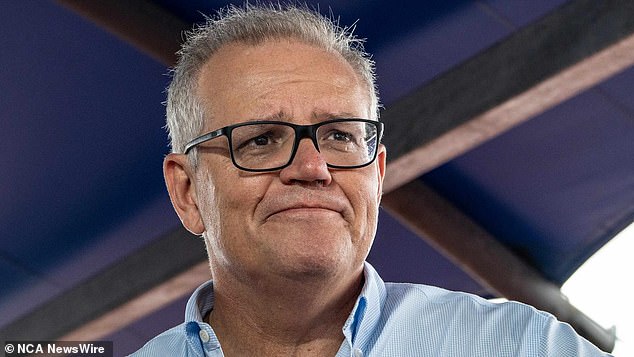 Former Liberal Prime Minister Scott Morrison (pictured) praised Donald Trump and refuted claims that the US president is 'scary'