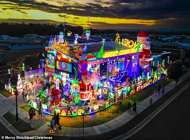 David Strickland, the mastermind of 'Merry Strickland' (pictured), canceled this year's Christmas light show