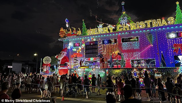 Thousands flock to see the impressive Christmas lights every year