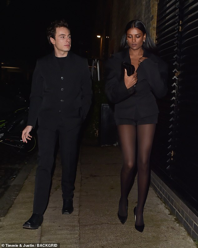 Simone Ashley turned heads as she left Chiltern Firehouse in the early hours of Wednesday morning