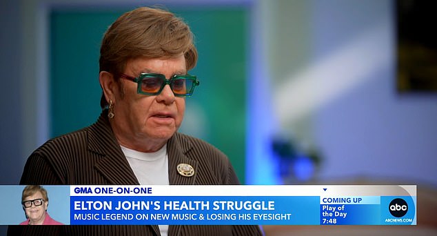 Sir Elton John 77 admits he was floored by losing