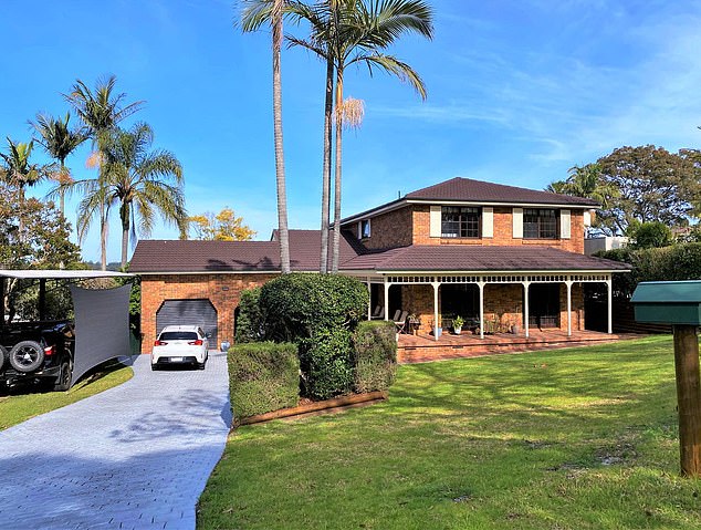 Nicholas and Lisa-Maree Beswick bought a four-bedroom property worth $2.5 million (pictured) in the leafy Upper North Shore suburb of St Ives Chase, in Sydney's northwest, in October 2020.