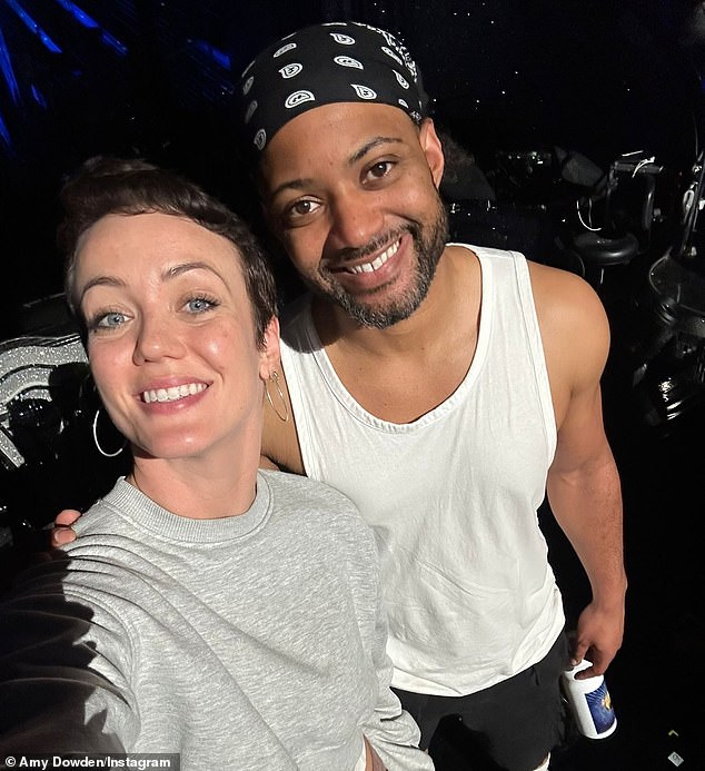 The Welsh dancer, 34, was forced to withdraw from this weekend's show after collapsing backstage last week, along with fellow professional Lauren Oakley [pictured with JB] is called up as her replacement