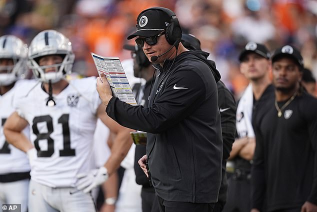 Las Vegas Raiders offensive coordinator Luke Getsy is getting the boot after nine games