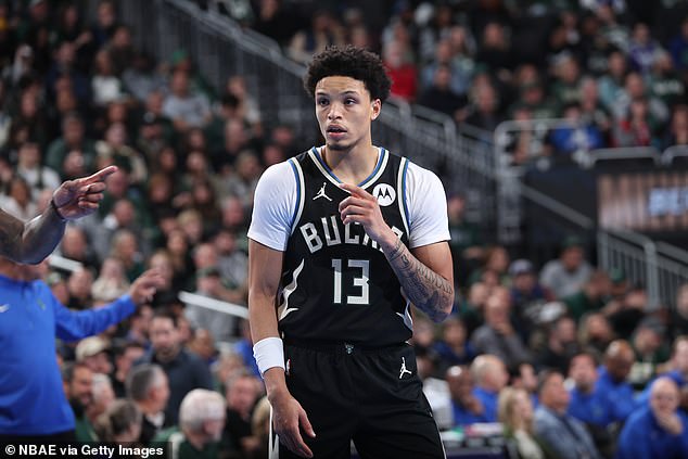 A stunning NBA fan went viral for watching Bucks point guard Ryan Rollins against Toronto