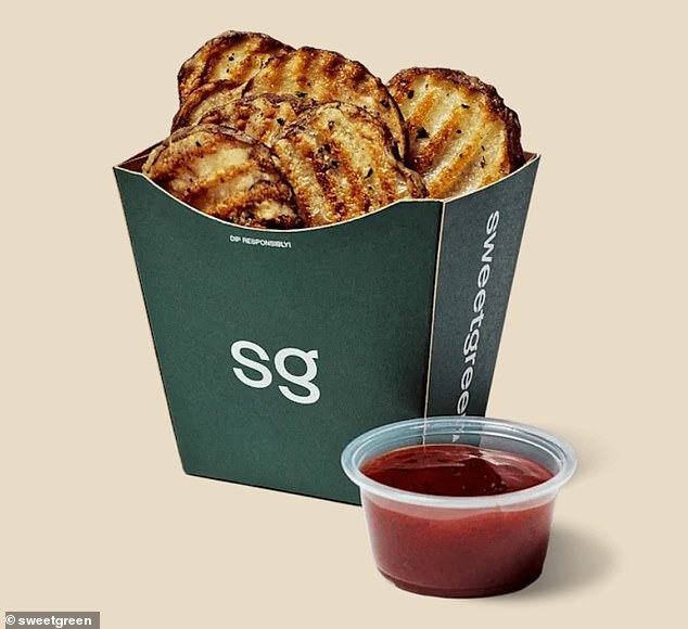 Sweetgreen's ripple fries, which are air-fried in avocado oil, offer a lighter, 